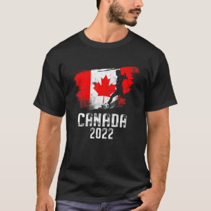 Canada Flag Soccer Team 2022 World Football T-shirt