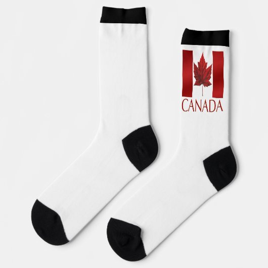 Canada Flag Socks Canada Souvenir Socks Customize Sokken (Links)
