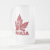 Canada Flag Souvenir Beer Glass Canada Mok (Voorkant links)