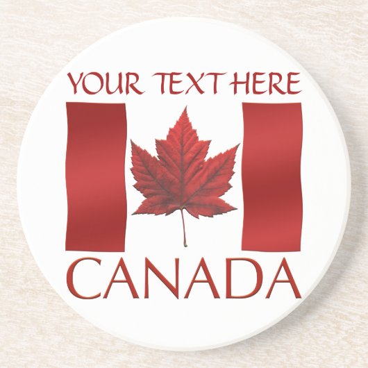 Canada Flag Souvenir Onderzetter Custom Canada Gif (Voorkant)