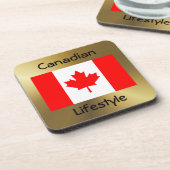 Canada Flag+Text Onderzetter (Linkerzijde)