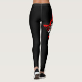 Canada Flag Yoga Leggings - Maple Leaf Womens Gift (Dos)