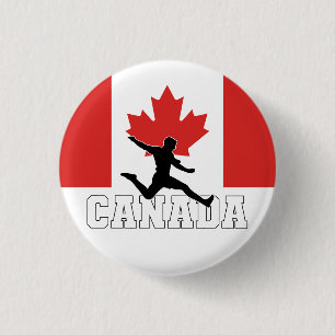 Canada Football Voetbal Nationaal Team Ronde Button 3,2 Cm