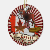 Canada Forever Keramisch Ornament (Links)
