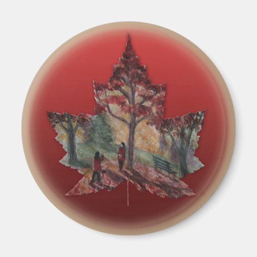 Canada Fridge Magnet Canada Maple Leaf Magnets Magneet (Voorkant)
