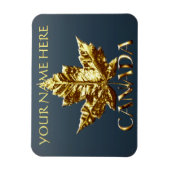 Canada Fridge Magnet Gold Canada Souvenir Magnets Magneet (Verticaal)