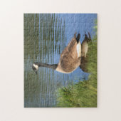 Canada gans in waterolieverf  legpuzzel (Verticaal)