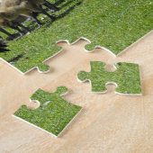 Canada ganzen op de gras door het water legpuzzel (Zijkant)