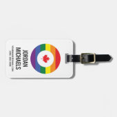 Canada Gay Pride Bagagelabel (Voorkant horizontaal)