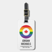 Canada Gay Pride Bagagelabel (Voorkant verticaal)