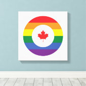 Canada Gay Pride Canvas Afdruk (Insitu (Houten vloer))