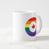 Canada Gay Pride Extra Grote Beker (Voorkant rechts)