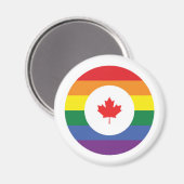 Canada Gay Pride Magneet (Voorkant / Achterkant)