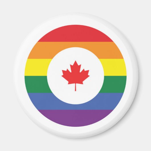 Canada Gay Pride Magneet (Voorkant)