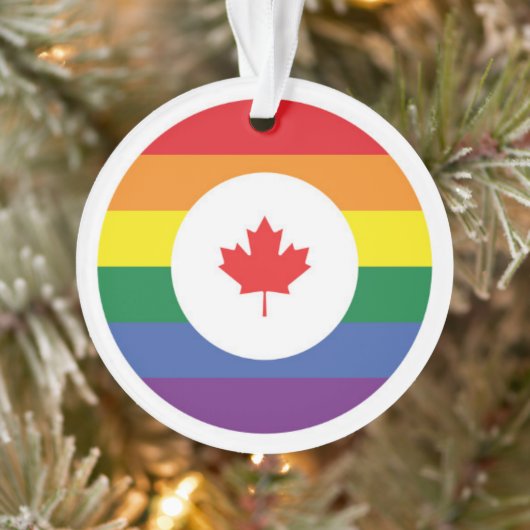 Canada Gay Pride Ornament (Boom)