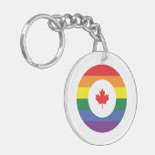 Canada Gay Pride Sleutelhanger (Voorkant Links)