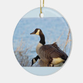 Canada Geese Foto Keramisch Ornament (Links)