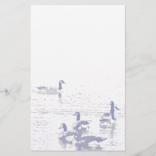 Canada Geese Stationery Briefpapier (Voorkant)