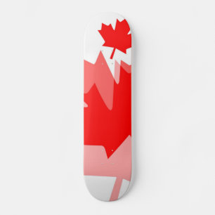 CANADA (Gelaagde stijl in Canadese rode Maple Leaf Skateboard