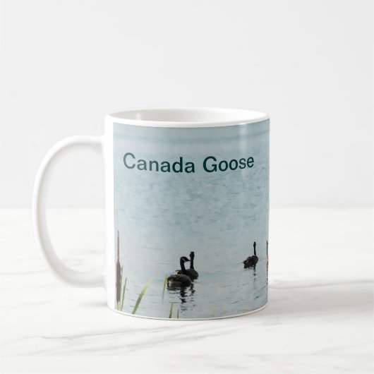 Canada Gese en Cattails Koffiemok (Links)
