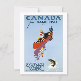 Canada, Gevist, Buitensport, geïnspireerd Briefkaart