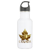 Canada Gold Medal Maple Leaf Souvenir Waterfles (Voorkant)