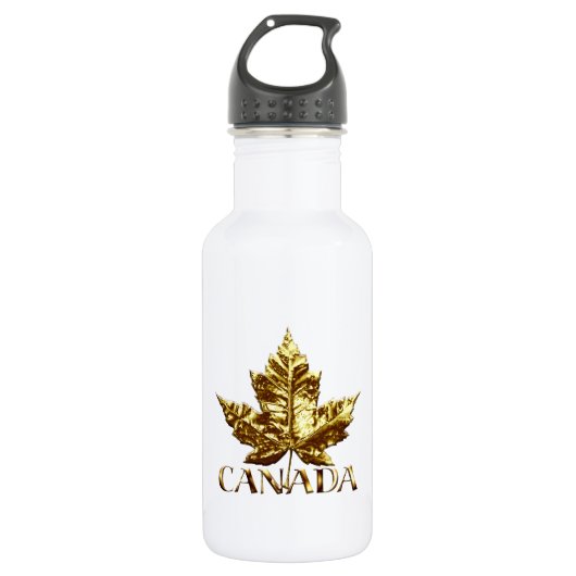 Canada Gold Medal Maple Leaf Souvenir Waterfles (Voorkant)