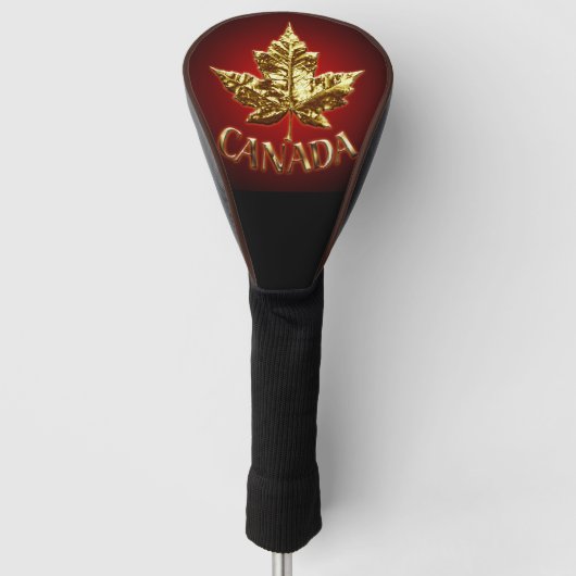 Canada Golf Driver Hoesje Canada Team Golf Gift Golfheadcover (Voorkant)