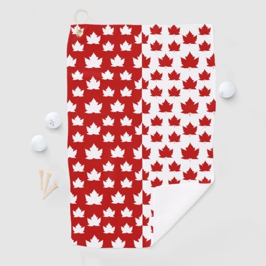 Canada Golf Towel Canada Maple Leaf Towels Golfhanddoek (Insitu)