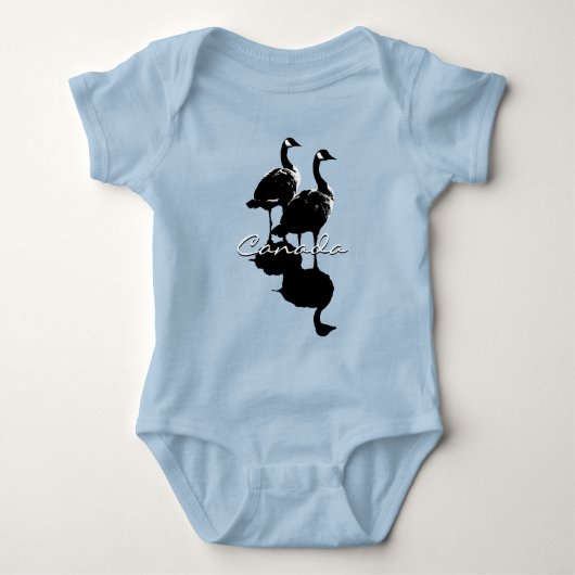 Canada Goose Baby One-stuk Canada Creeper Custom Romper (Voorkant)