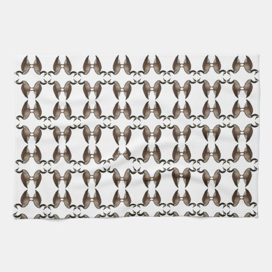 Canada Goose Brown blanc serviettes de cuisine (Horizontal)