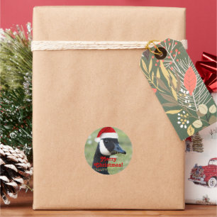 Canada Goose Dearing Red Santa Hat Vakantie Ronde Sticker