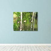 (Canada) Goose Green Canvas Afdruk (Insitu (Houten vloer))