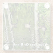 (Canada) Goose Green Glazen Onderzetter (Achterkant)