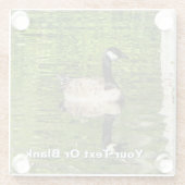 (Canada) Goose Green Glazen Onderzetter (Achterkant)