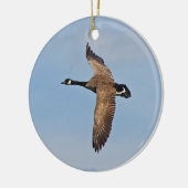 Canada Goose in vlucht Keramisch Ornament (Links)