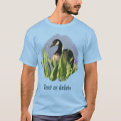 Canada Goose Irises Animal Art Personalized T-shirt (Voorkant)