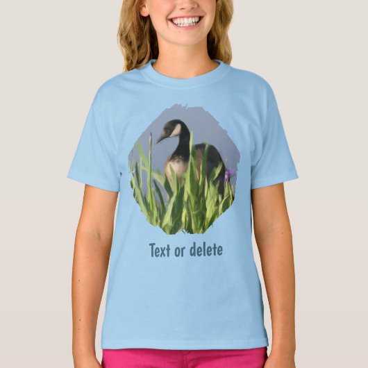 Canada Goose Irises Animal Art  T-shirt (Voorkant)
