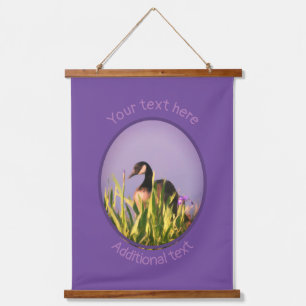 Canada Goose Irises Natuur Art Persoonlijk Hangend Wandkleed