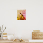 Canada Goose Irissen Distressed Natuur Art Poster (Keuken)
