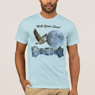 Canada Goose, Moon & Mountains Funny T-shirt