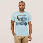 Canada Goose, Moon & Mountains Grappig T-shirt (Voorkant volledig)