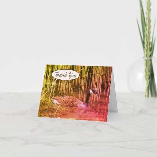 Canada Goose Nature Carte de remerciements (Devant)