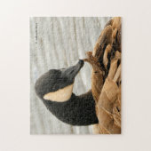 Canada Goose op het meer Legpuzzel (Verticaal)