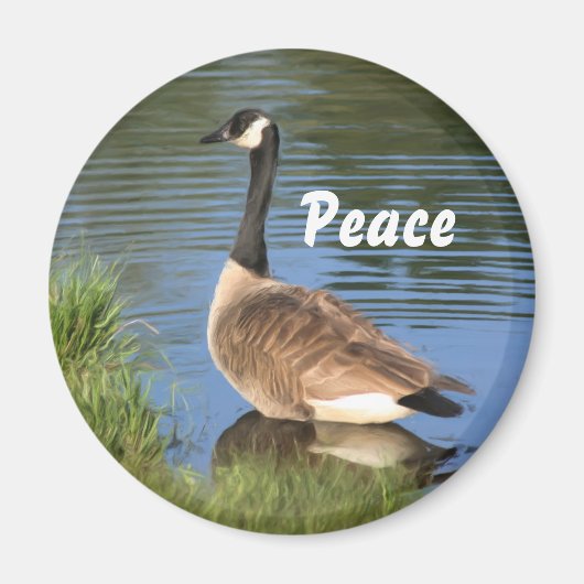 Canada Goose Peace Inspirerend Magnet Magneet (Voorkant)
