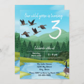 Canada Goose verjaardagsuitnodiging Kaart (Voorkant / Achterkant)