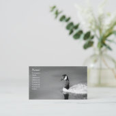 Canada Goose zwart-wit - Visitekaartjes (Staand voorkant)