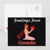 Canada Groeten Pixie briefkaart (Voorkant / Achterkant)