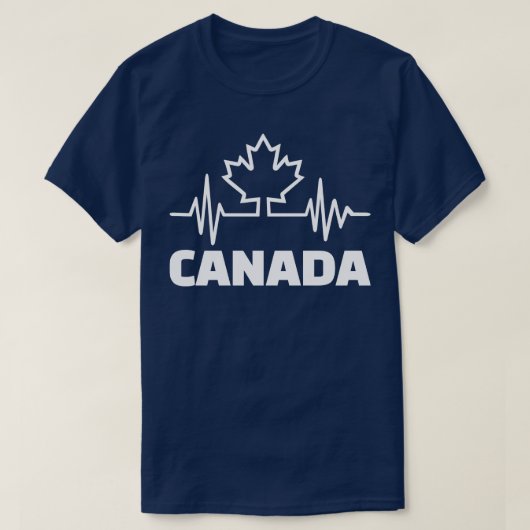 Canada hartslag t-shirt (Design voorkant)