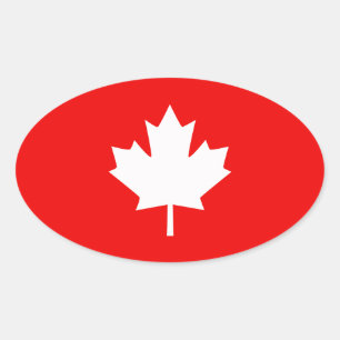 Canada heeft 1867 150 jaar stijl ovale sticker
